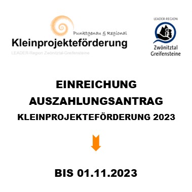 Aufruf zur Einreichung des Auszahlungsantrages 2023