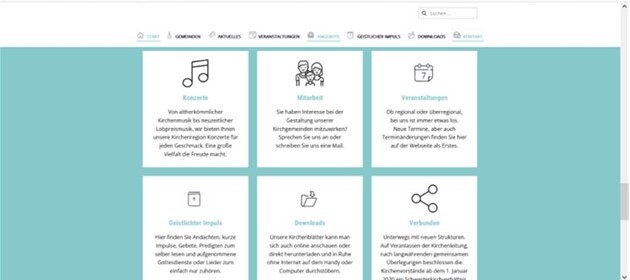 optisch ansprechende und moderne Inhaltsaufbereitung optisch ansprechende und moderne Inhaltsaufbereitung (Beispielbild) - (Link öffnet Bild vergrößert in einem Popupfenster)